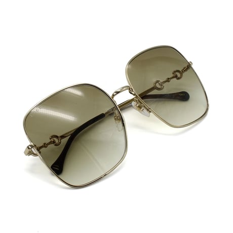 日本正規品 GUCCI SUNGLASSES GG0879S 002 BROWN GOLD グッチ サングラス ノーズパッド 眼鏡 UVカット メンズ レディース ブラウン ゴールド