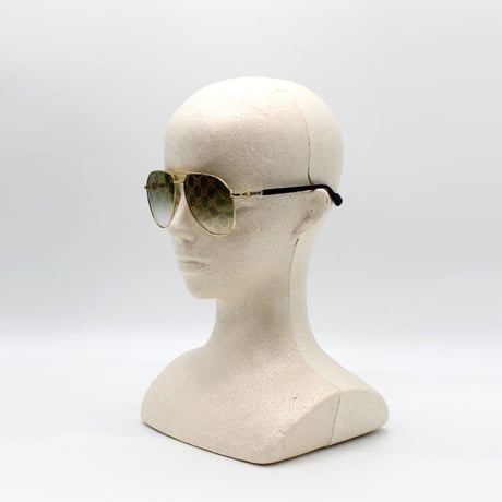 日本正規品 GUCCI SUNGLASSES GG1220S 004 GREEN GOLD グッチ サングラス ノーズパッド 眼鏡 UVカット メンズ レディース グリーン ゴールド