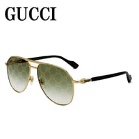 日本正規品 GUCCI SUNGLASSES GG1220S 004 GREEN GOLD グッチ サングラス ノーズパッド 眼鏡 UVカット メンズ レディース グリーン ゴールド