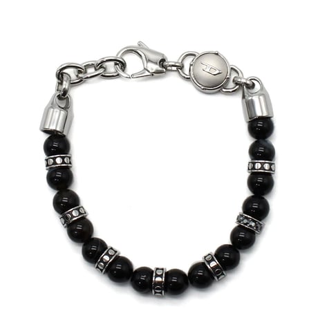 ディーゼル DIESEL DX1163040 ブレスレット アクセサリー ブレス 腕輪 おしゃれ メンズ ブラック シルバー