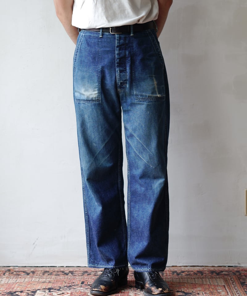Denim Military Trousers W21 | Nuu