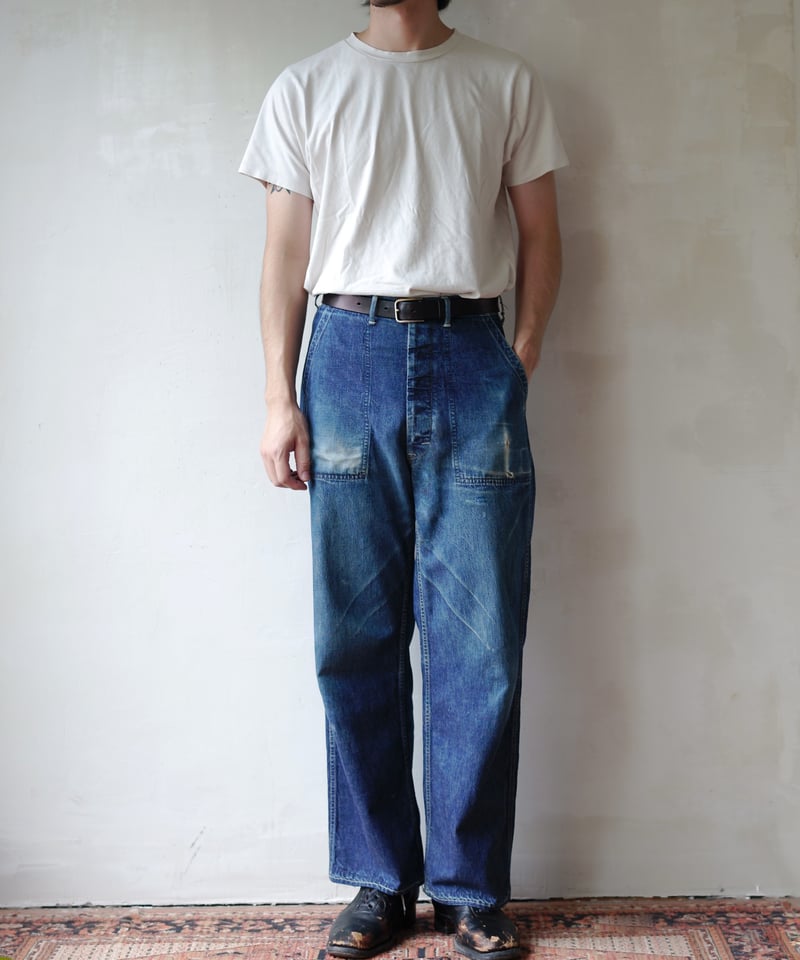 Denim Military Trousers W21 | Nuu