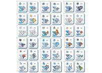 【お一人様各種3個まで】【お取寄せ】ポケモン30周年 マグネット みずタイプ ①　中国限定