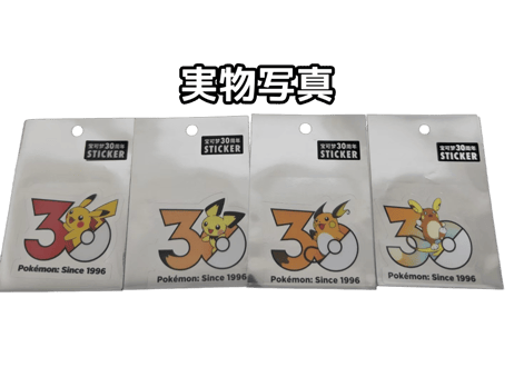 【お一人様各種3個まで】【お取寄せ】ポケモン30周年 ステッカー じめんタイプ　中国限定
