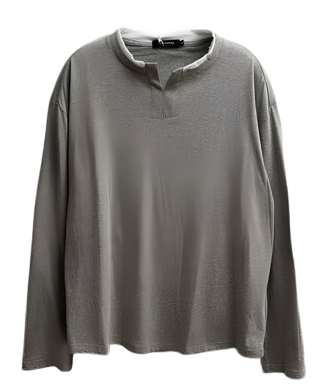 ホワイトライン メランジキーネックロンT / 3color