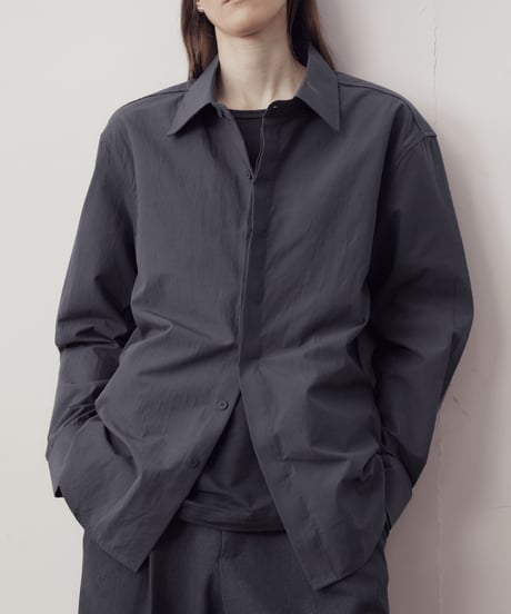 バックタック オーバーサイズ L/Sシャツ / 2color