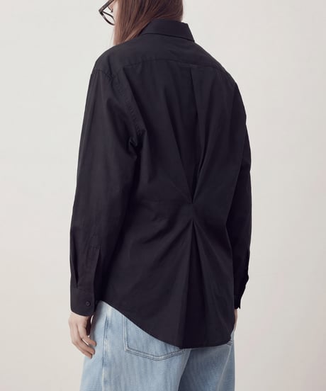 バックタック オーバーサイズ L/Sシャツ / 2color