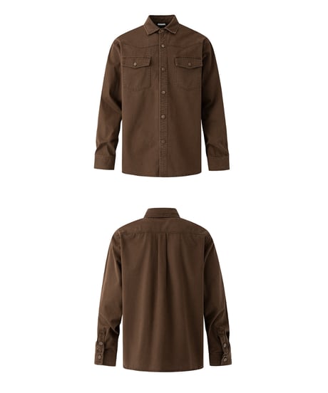 ウォッシュドコットンウエスタン L/Sシャツ