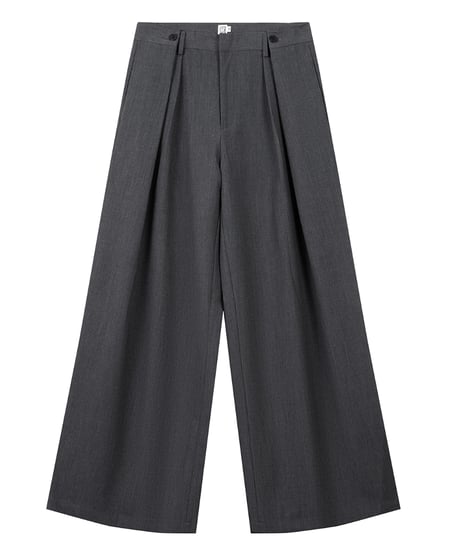 タックワイド スラックス パンツ