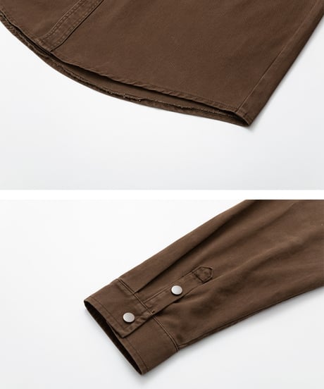 ウォッシュドコットンウエスタン L/Sシャツ