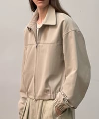 ハイネック ジップアップ ショートブルゾン