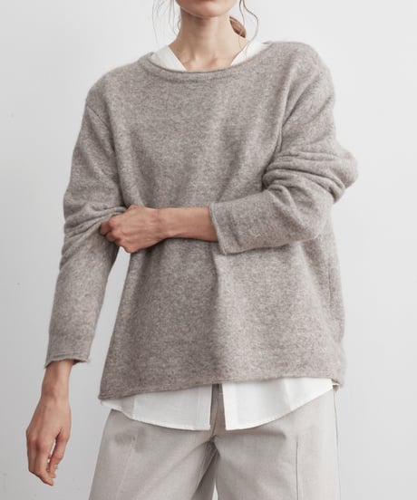 ラクーンブレンド クルーネック ニット