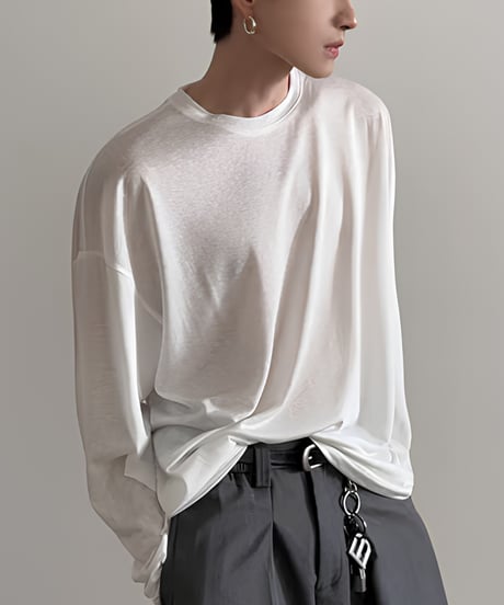 シアープレーンルーズロンT / 3color