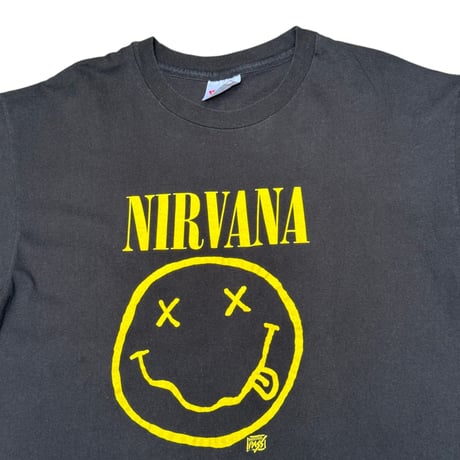 NIRVANA "SMILE BACKSTAGE PASS" HANES X-LARGE 2993
