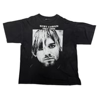 NIRVANA "KURT COBAIN MEMORIAL BLACK" EURO TAG X-LARGE 2991