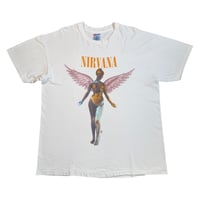 NIRVANA "IN UTERO BACKSTAGE PASS" HANES X-LARGE 2778