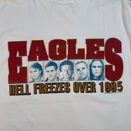 EAGLES "HELL FREEZES OVER 1995 HOTEL CALIFORNIA" SOF TEE LARGE 3860