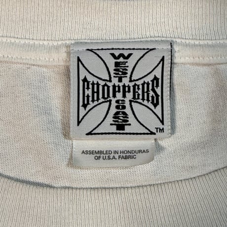 WEST COAST CHOPPERS "OG WHITE" WCC TAG XX-LARGE 4176