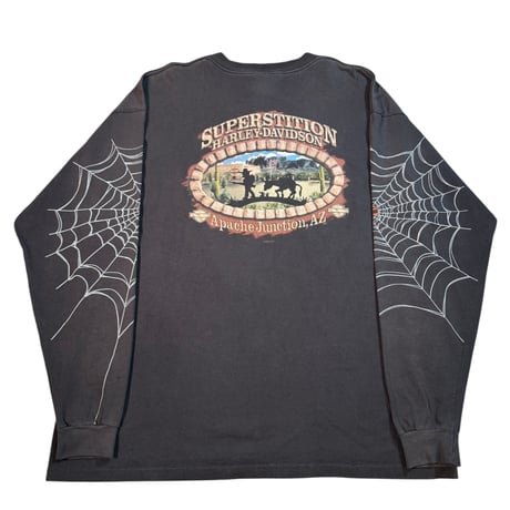 HARLEY DAVIDSON "SPIDER,SUPER STITION" LS HARLEY TAG FITS LIKE XX-LARGE 4153