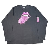 THE ROLLING STONES "PURPLE SPIKE TONGUE" LS  SCREENSTARS X-LARGE 3395