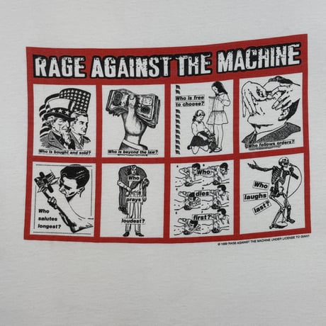 RAGE AGAINST THE MACHINE "BARBARA KRUGER" GIANT FITS LIKE X-LARGE 1426