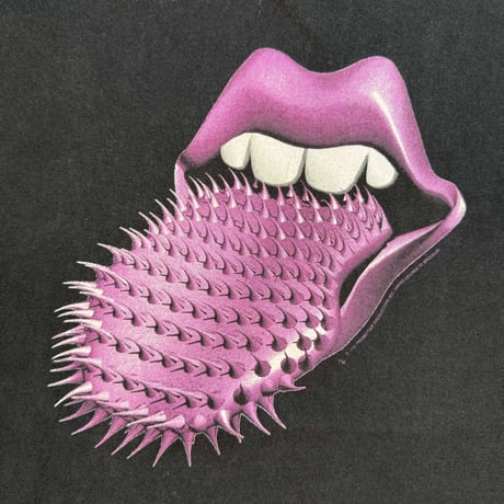 THE ROLLING STONES "PURPLE SPIKE TONGUE" LS  SCREENSTARS X-LARGE 3395