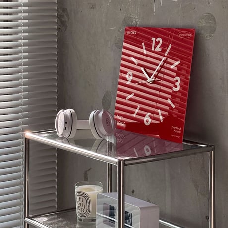 clock-03127　Graphic Color Acrylic Panel Wall Clock Silent
