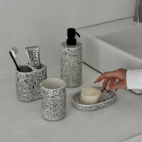 toiletries-03007　Stone Texture Bathroom Storage Items