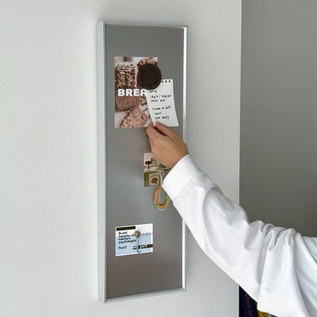 board-03015　Stainless Slim Magnetic Board 60×20cm
