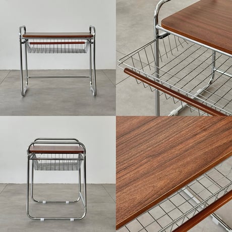 table-03200　Mini Table With Basket Storage 47×36×48