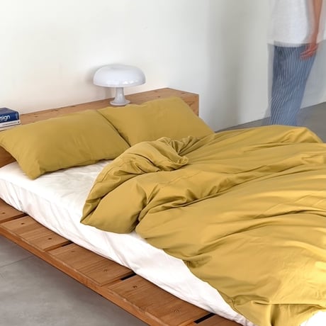 beddingsets-03172　yellow×white Bedding Sets