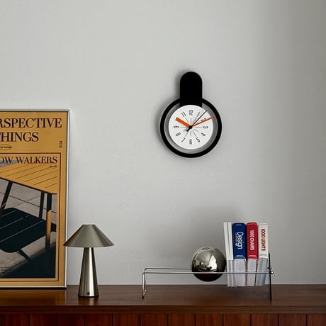 clock-03126　Black Frame Wall Clock Silent