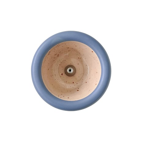 incenseholder-03092　Bicolor Stoneware Incense Holder