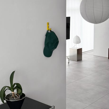 wall-03148　Vegan Patent Leather Straight Line Wall Hook