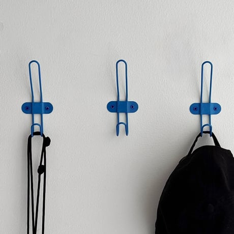 wall-03130　Wire Double Wall Hooks (Set of 3 in the Same Color)