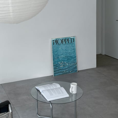 poster-03193　PLOPPED Silver Frame Art Poster 70×50