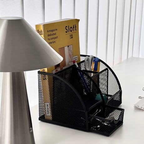 stationery-03058　Steel Mesh Desk Organizer