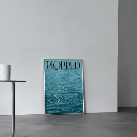 poster-03193　PLOPPED Silver Frame Art Poster 70×50