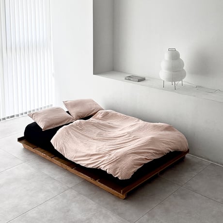 beddingsets-03182　pink stripe×black Striped Bedding Set