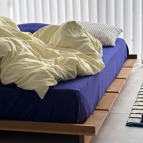 beddingsets-03177　yellow×blue violet×white stripe Duvet Cover Set