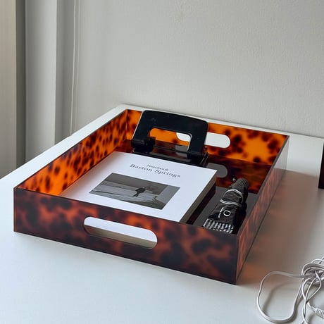 tray-03154　Leopard Print Acrylic Multi Tray