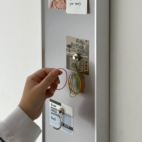 board-03015　Stainless Slim Magnetic Board 60×20cm