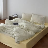 beddingsets-03179　Green Stripe×Yellow Stripe Duvet Cover Set