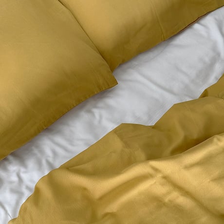 beddingsets-03172　yellow×white Bedding Sets