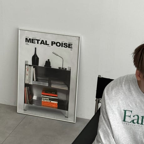 poster-03210　METAL POISE Silver Frame Art Poster 70×50