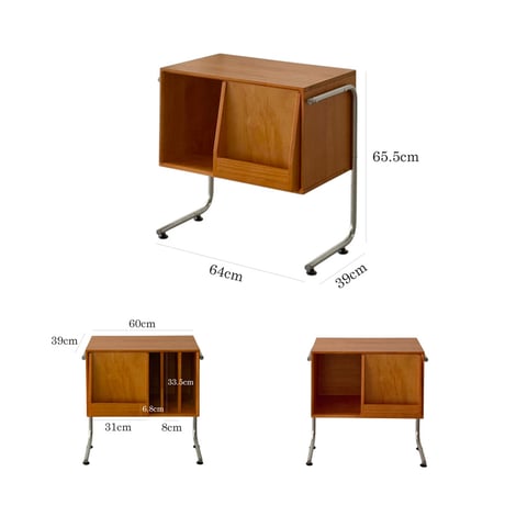 rack-03088　Stainless Steel Leg Display Magazine Cabinet