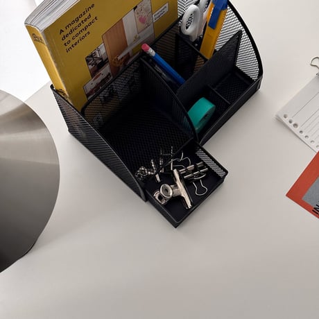 stationery-03058　Steel Mesh Desk Organizer
