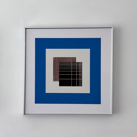 poster-03168　Blue Geometry Collection Art Panel 40×40cm