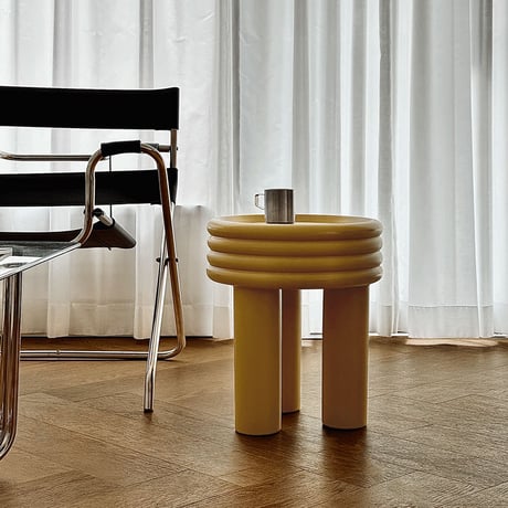 table-03241　Stacked Ring Round Side Table