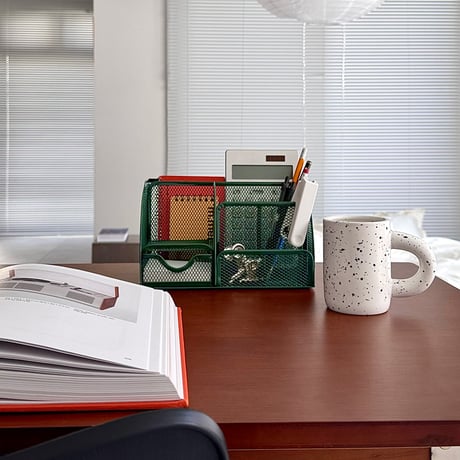 stationery-03058　Steel Mesh Desk Organizer